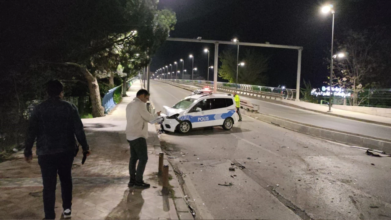 Çorlu'da zanlılar kaçarken polise çarptılar: 2 polis yaralandı