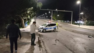 Çorlu'da zanlılar kaçarken polise çarptılar: 2 polis yaralandı