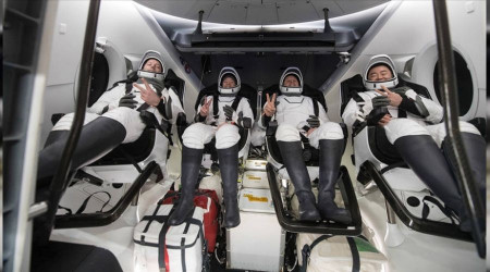Crew-3 astronotlar Uzay stasyonu'nda
