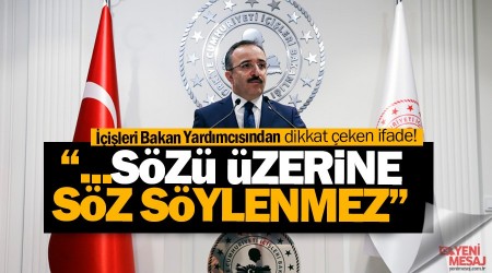 'Cumhurbaşkanının sözü üzerine söz söylenmez'