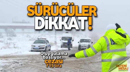 Dikkat! Kış lastiği takmayanlara 715 lira ceza