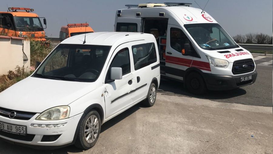 Edirne'de s�caktan fenal�k ge�iren s�r�c� ters y�ne girdi