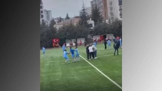Elaz'da amatr mata hakeme tekme tokatl saldr