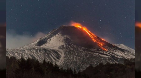 Etna yanarda faaliyete geti