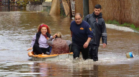 Fethiye'de birok evi su bast