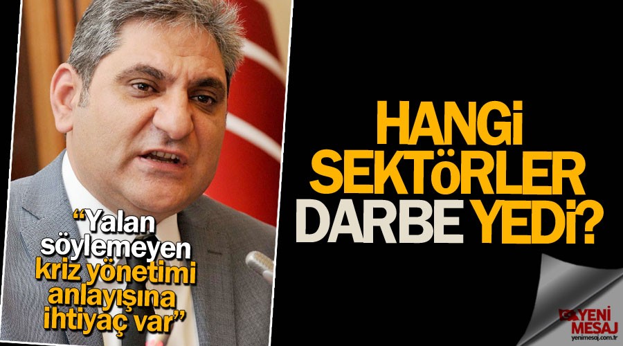 Flaş açıklama! Hangi sektörler darbe yedi
