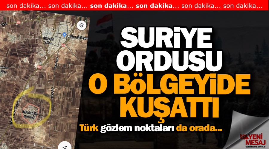 Fla� geli�me! Suriye ordusu Serakib'i ku�att�