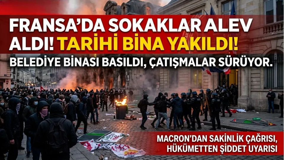 Fransa'da sokaklar alev alev