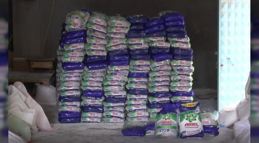 Gaziantep'te 2 ton 600 kilogram sahte deterjan ele geçirildi