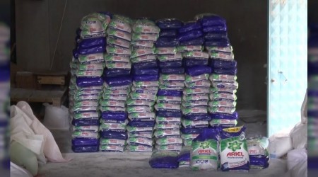 Gaziantep'te 2 ton 600 kilogram sahte deterjan ele geçirildi