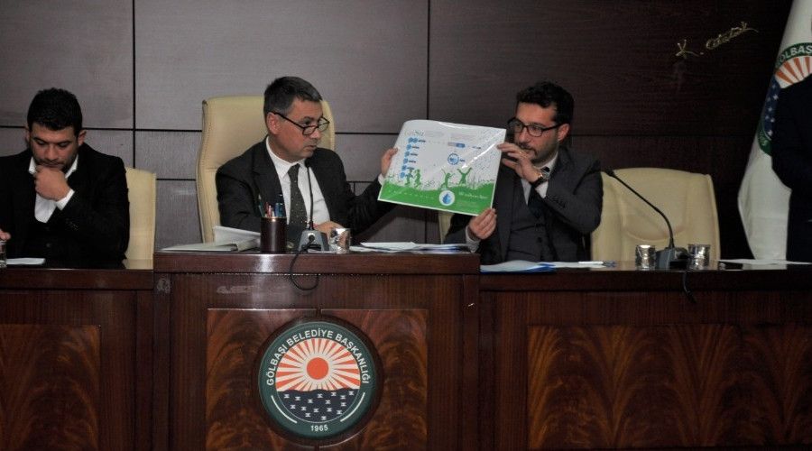 Gölbaşı Belediyesi elektrikten ve sudan tasarruf ediyor