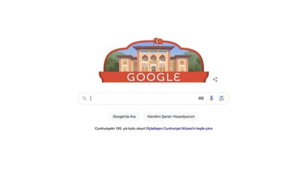 Google'dan Cumhuriyetin 100. yılına özel "doodle"