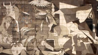 Guernica'da, Filistin'e destek iin insan mozaii yaplacak