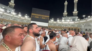 Hac adaylar Kabe'de Gazze iin dua etti
