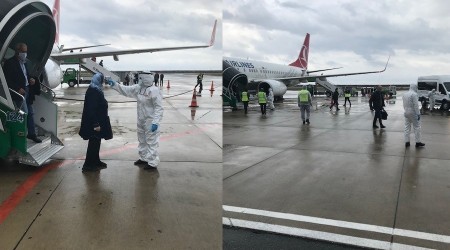 Havalimanında bulaşıcı hastalık tatbikatı yapıldı
