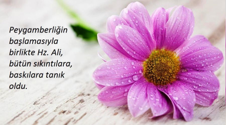 Hz. Ali bütün sıkıntılara, baskılara tanık oldu