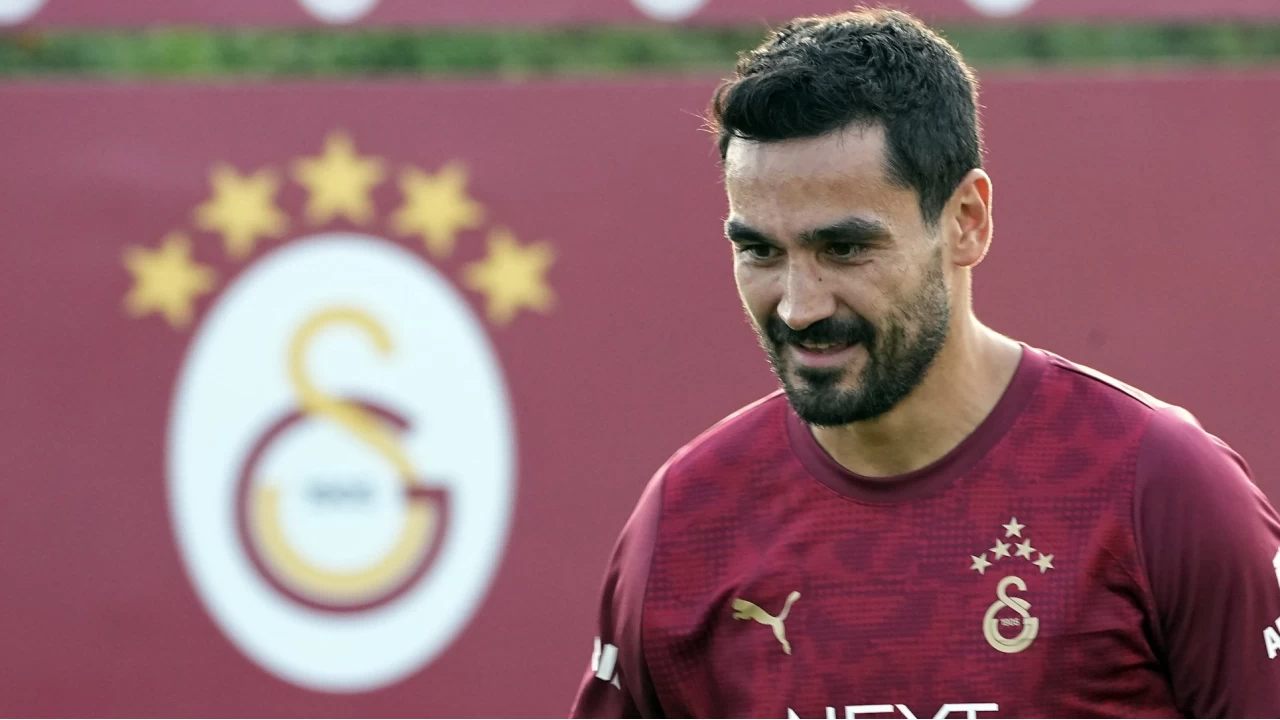 �lkay G�ndo�an, Galatasaray ile ilk antrenman�na ��kt�