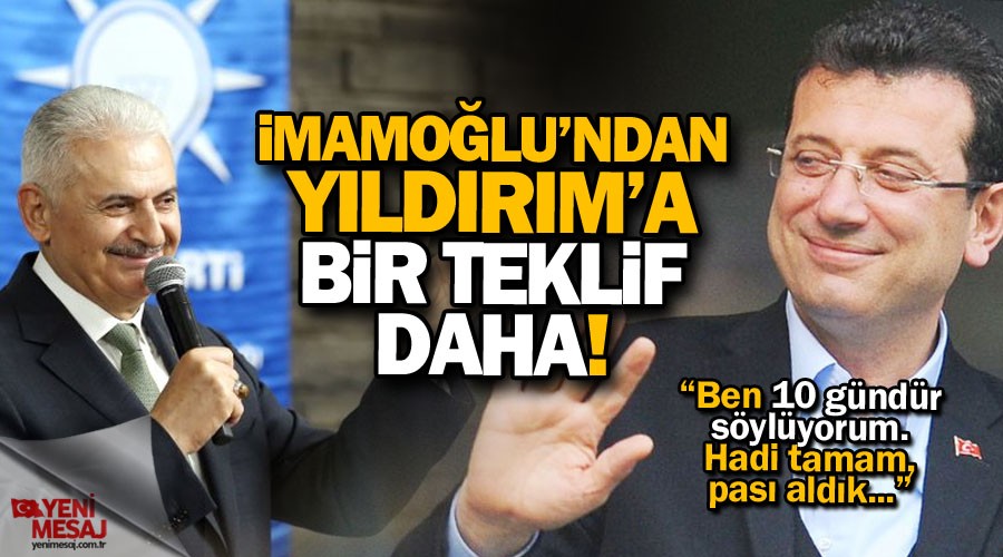 İmamoğlu'ndan yine hodri meydan