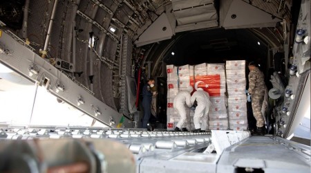 İngiltere’ye 84 ton malzeme gönderildi