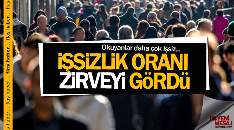 İşsizlik oranı zirveyi gördü