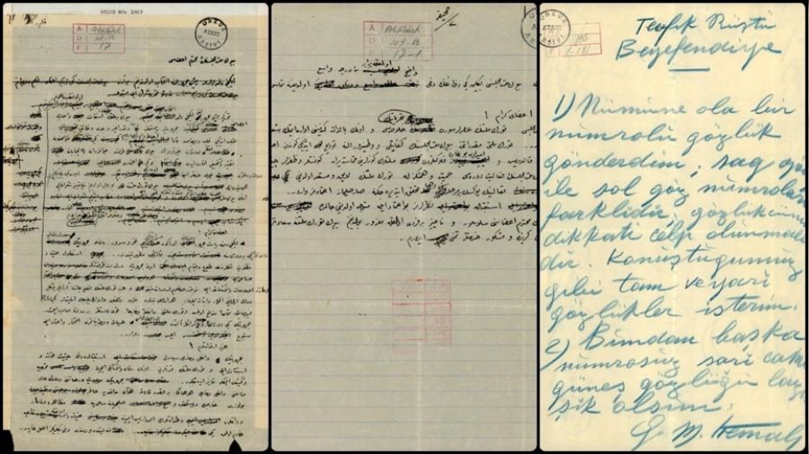 İşte Atatürk'ün özel koleksiyondaki el yazısı notları
