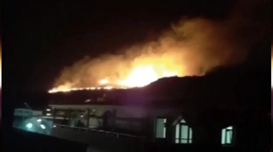 İzmir'de otluk alanda korkutan yangın