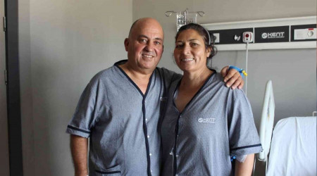 Kanseri yendi eşinin böbreğiyle de diyalizden kurtuldu