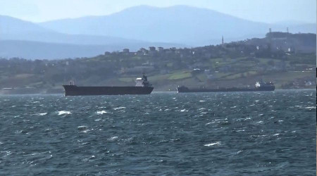Karadeniz'de frtna: Gemiler doal limana snd