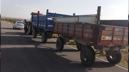 Karantinadan kaçtı, traktörde yakalandı