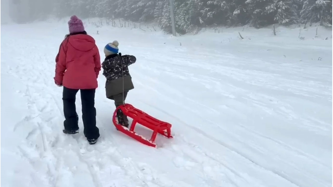 Kars'ta kar coşkusu