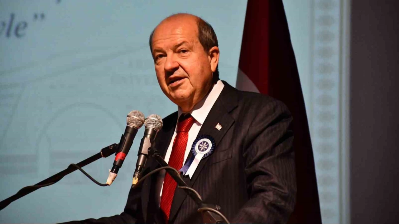 KKTC Cumhurbakan Tatar: "KKTC bamsz bir Trk devleti olarak Trkln kalesidir"