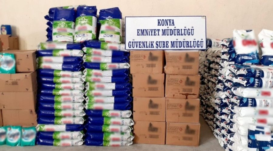 Konya'da sahte deterjan operasyonu