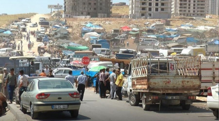 Kurban pazarlarında arife günü yoğunluğu