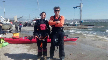 Kürek çekerek İzmir'den Çanakkale'ye gidecekler