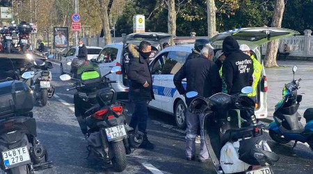Lodosta trafiğe çıkan motosikletlilere yönelik denetim yapıldı
