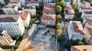 Maltepe'de inşaat yanındaki apartman tedbir amaçlı boşaltıldı