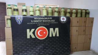 Nevşehir'de 5 bin 370 litre sahte zeytinyağı ele geçirildi