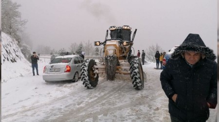 Ödemiş'te dağlar kar altında