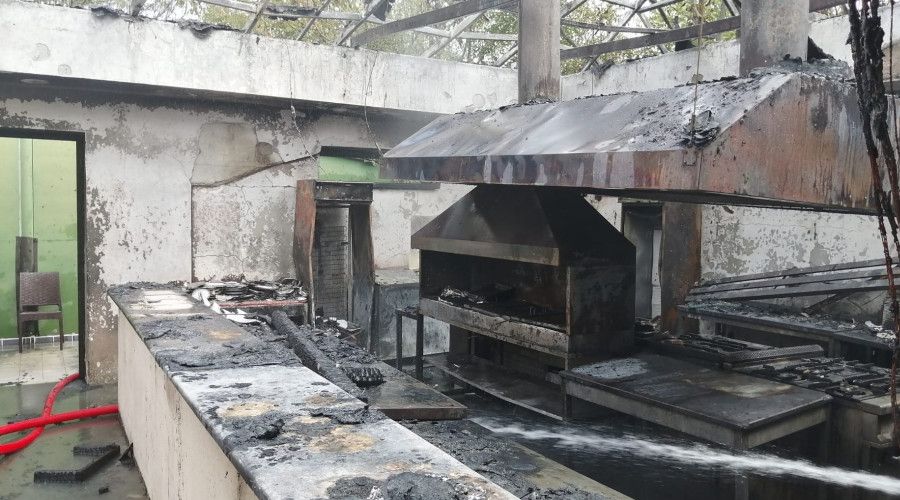 ODTÜ yerleşkesinde tesis yemekhanesinde yangın