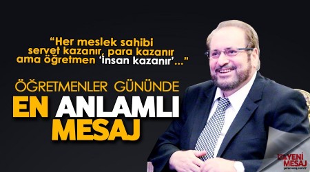 Prof. Dr. Haydar Baş'tan Öğretmenler günü mesajı