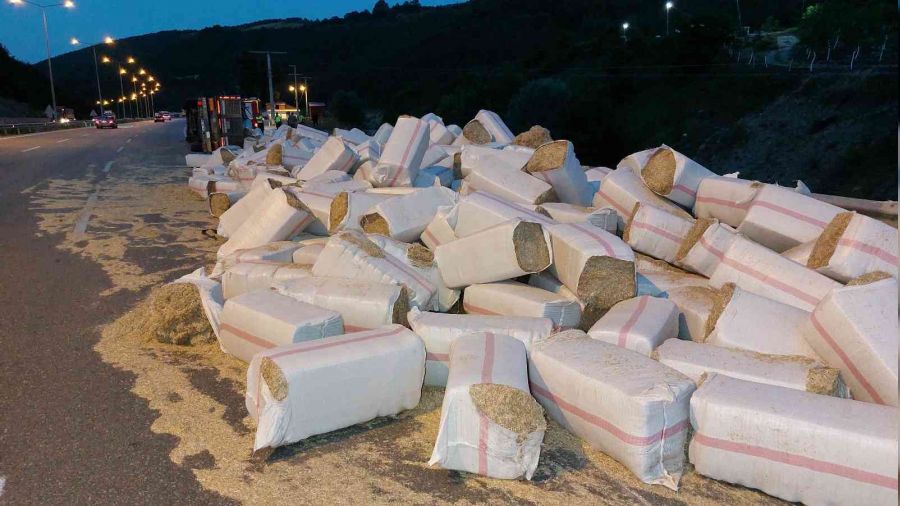 Samsun'da saman ykl tr devrildi