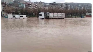 Şanlıurfa'da sağanak yağış sele dönüştü