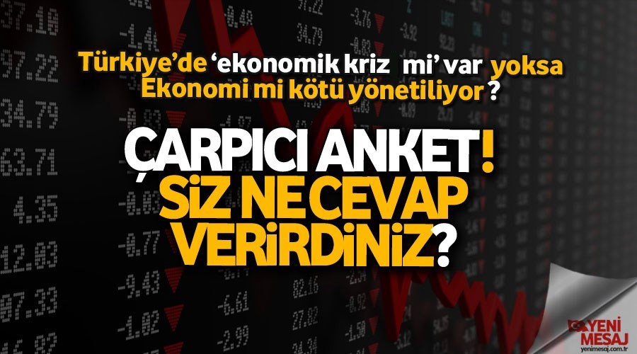Seçmene göre ekonomi kötü yönetiliyor
