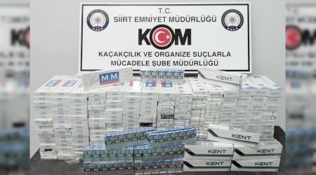 Siirt’te sigara kaçakçılarına operasyon