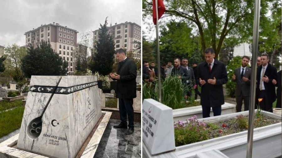Sinan Oan'dan Ozan Arif'in kabrine ziyaret