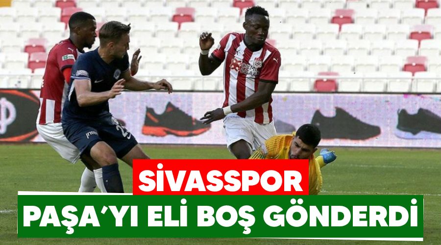 Sivasspor Paa'y eli bo gnderdi 