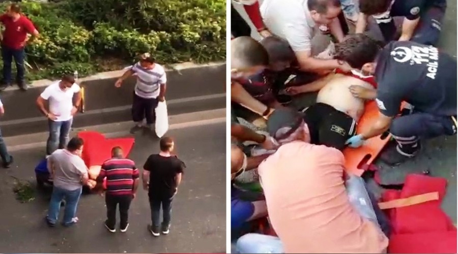 Su satan çocuğa araba çarptı