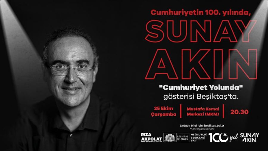 Sunay Ak�n'dan 'Cumhuriyet Yolunda' g�sterisi