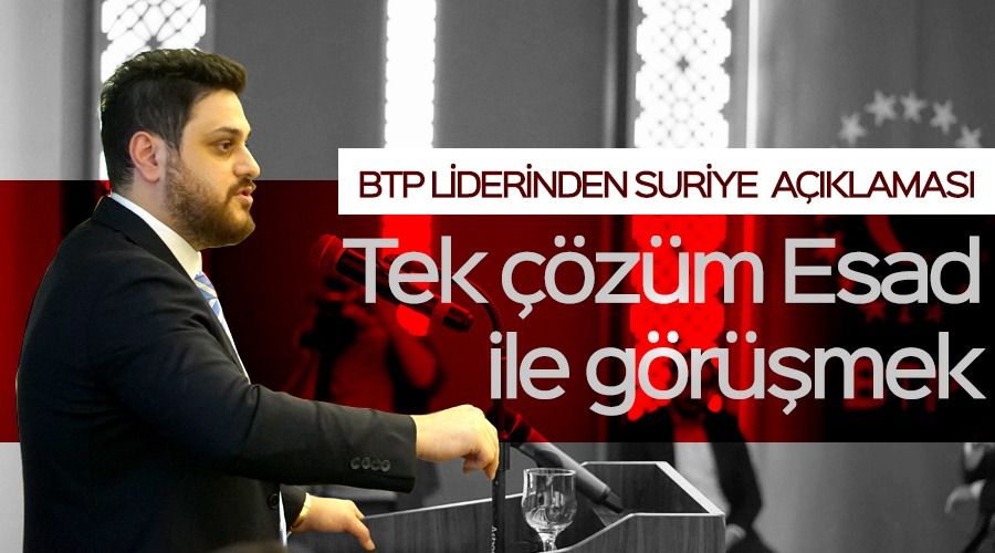 Suriye meselesinin tek zm Esad ile grmektir