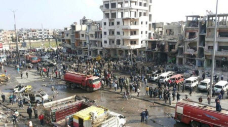 Suriye'de askeri mezuniyet törenine drone ile bombalı saldırı: En az 50 ölü, 150 yaralı!